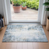 Piper Looms Chantille Modern ACN2171 Blue Machine Washable Area Rug Scatter Lifestyle Image Feature