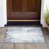 Piper Looms Chantille Modern ACN2171 Blue Machine Washable Area Rug Scatter Outdoor Lifestyle Image Feature