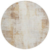 Piper Looms Chantille Modern ACN2171 Copper Machine Washable Area Rug Round Main Image