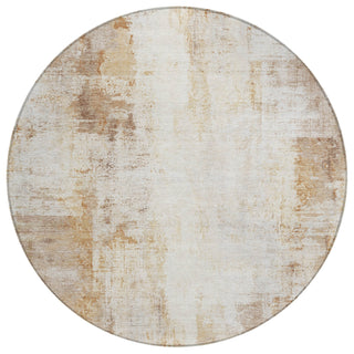 Piper Looms Chantille Modern ACN2171 Copper Machine Washable Area Rug Round Main Image