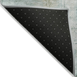 Piper Looms Chantille Modern ACN2171 Sage Machine Washable Area Rug Backing Image