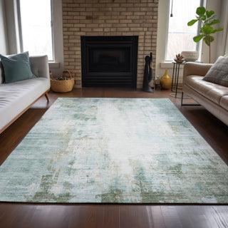 Piper Looms Chantille Modern ACN2171 Sage Machine Washable Area Rug Lifestyle Image Feature