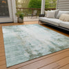 Piper Looms Chantille Modern ACN2171 Sage Machine Washable Area Rug Outdoor Lifestyle Image Feature