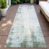 Piper Looms Chantille Modern ACN2171 Sage Machine Washable Area Rug Runner Outdoor Lifestyle Image Feature