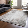 Piper Looms Chantille Modern ACN2171 Taupe Machine Washable Area Rug Lifestyle Image Feature
