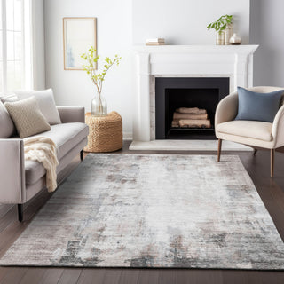 Piper Looms Chantille Modern ACN2171 Taupe Machine Washable Area Rug Lifestyle Image Feature