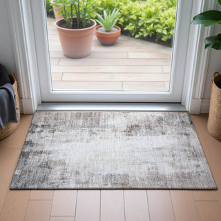 Piper Looms Chantille Modern ACN2171 Taupe Machine Washable Area Rug Scatter Lifestyle Image Feature