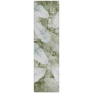 Piper Looms Chantille Floral ACN2172 Aloe Machine Washable Area Rug Runner Main Image