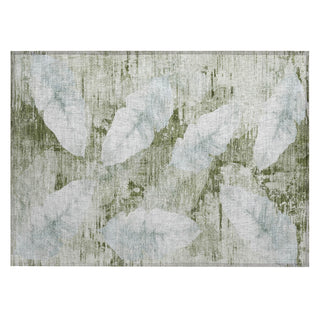 Piper Looms Chantille Floral ACN2172 Aloe Machine Washable Area Rug Scatter Main Image