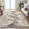 Piper Looms Chantille Floral ACN2172 Brown Machine Washable Area Rug Lifestyle Image Feature