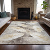 Piper Looms Chantille Floral ACN2172 Brown Machine Washable Area Rug Lifestyle Image Feature