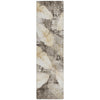 Piper Looms Chantille Floral ACN2172 Brown Machine Washable Area Rug Runner Main Image