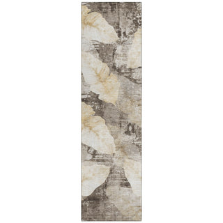 Piper Looms Chantille Floral ACN2172 Brown Machine Washable Area Rug Runner Main Image