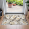 Piper Looms Chantille Floral ACN2172 Brown Machine Washable Area Rug Scatter Lifestyle Image Feature