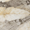 Piper Looms Chantille Floral ACN2172 Brown Machine Washable Area Rug Swatch Image
