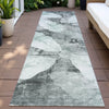Piper Looms Chantille Floral ACN2172 Teal Machine Washable Area Rug Runner Outdoor Lifestyle Image Feature