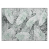 Piper Looms Chantille Floral ACN2172 Teal Machine Washable Area Rug Scatter Main Image
