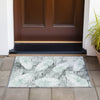 Piper Looms Chantille Floral ACN2172 Teal Machine Washable Area Rug Scatter Outdoor Lifestyle Image Feature