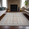 Piper Looms Chantille Stripes ACN2173 Beige Machine Washable Area Rug Lifestyle Image Feature