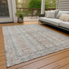 Piper Looms Chantille Stripes ACN2173 Beige Machine Washable Area Rug Outdoor Lifestyle Image Feature