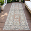 Piper Looms Chantille Stripes ACN2173 Beige Machine Washable Area Rug Runner Outdoor Lifestyle Image Feature