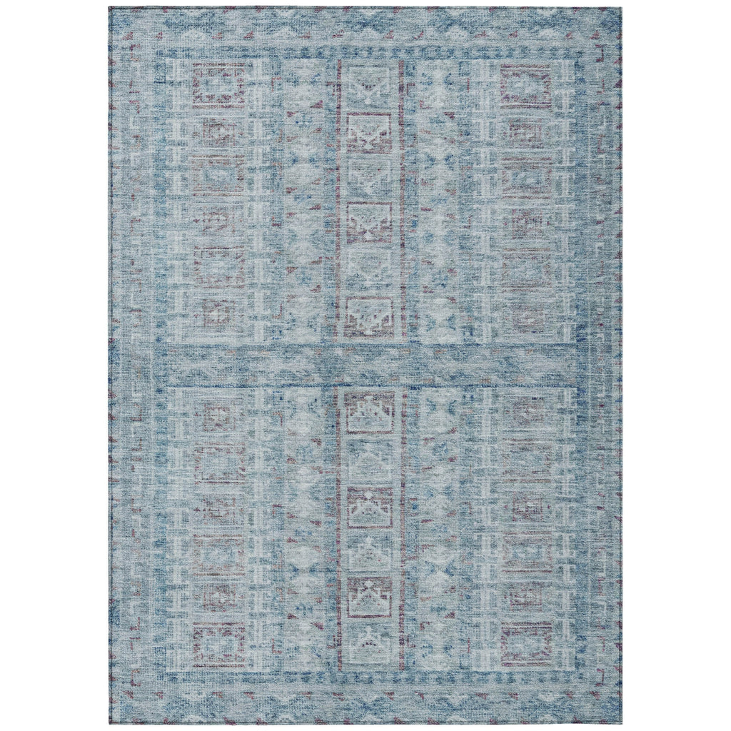 Piper Looms Chantille Stripes ACN2173 Blue Machine Washable Area Rug main image