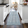 Piper Looms Chantille Stripes ACN2173 Blue Machine Washable Area Rug Runner Lifestyle Image Feature