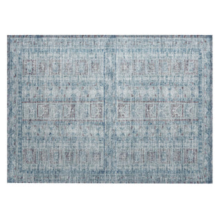Piper Looms Chantille Stripes ACN2173 Blue Machine Washable Area Rug Scatter Main Image