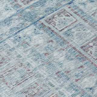 Piper Looms Chantille Stripes ACN2173 Blue Machine Washable Area Rug Swatch Image