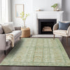 Piper Looms Chantille Stripes ACN2173 Green Machine Washable Area Rug Lifestyle Image Feature