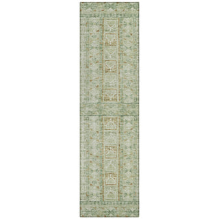 Piper Looms Chantille Stripes ACN2173 Green Machine Washable Area Rug Runner Main Image