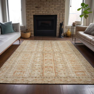 Piper Looms Chantille Stripes ACN2173 Paprika Machine Washable Area Rug Lifestyle Image Feature