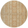 Piper Looms Chantille Stripes ACN2173 Paprika Machine Washable Area Rug Round Main Image