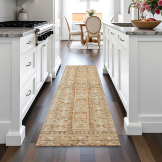 Piper Looms Chantille Stripes ACN2173 Paprika Machine Washable Area Rug Runner Lifestyle Image Feature