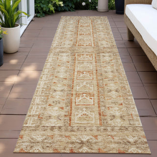 Piper Looms Chantille Stripes ACN2173 Paprika Machine Washable Area Rug Runner Outdoor Lifestyle Image Feature