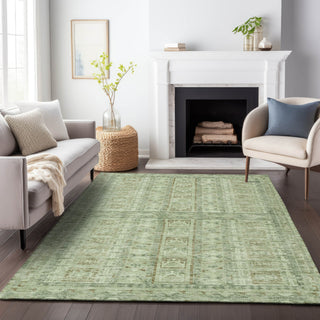 Piper Looms Chantille Stripes ACN2173 Sage Machine Washable Area Rug Lifestyle Image Feature
