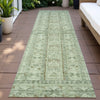Piper Looms Chantille Stripes ACN2173 Sage Machine Washable Area Rug Runner Outdoor Lifestyle Image Feature