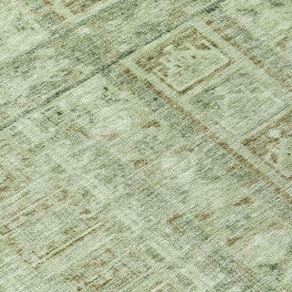 Piper Looms Chantille Stripes ACN2173 Sage Machine Washable Area Rug Swatch Image