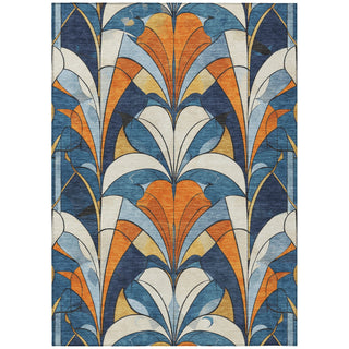 Piper Looms Chantille Modern ACN2174 Blue Machine Washable Area Rug main image