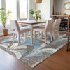Piper Looms Chantille Modern ACN2174 Brown Machine Washable Area Rug Lifestyle Image Feature