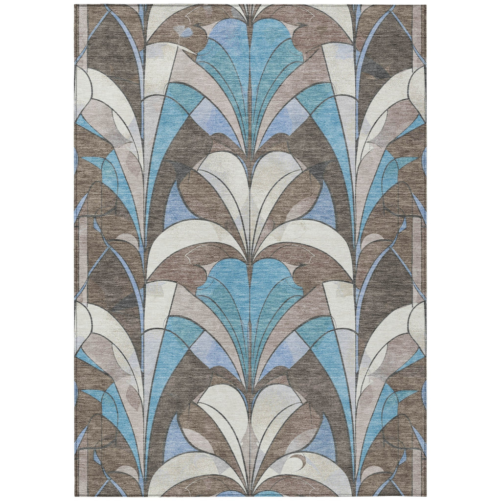 Piper Looms Chantille Modern ACN2174 Brown Machine Washable Area Rug main image