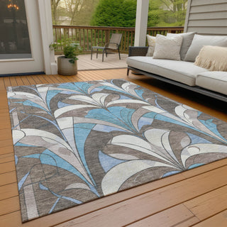Piper Looms Chantille Modern ACN2174 Brown Machine Washable Area Rug Outdoor Lifestyle Image Feature