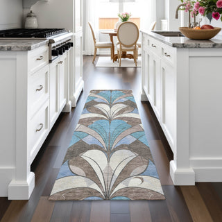 Piper Looms Chantille Modern ACN2174 Brown Machine Washable Area Rug Runner Lifestyle Image Feature