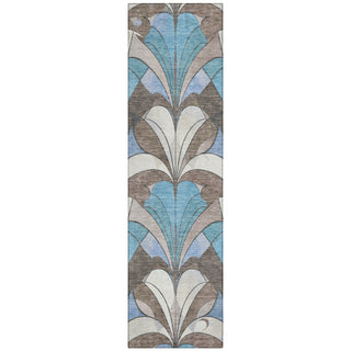 Piper Looms Chantille Modern ACN2174 Brown Machine Washable Area Rug Runner Main Image