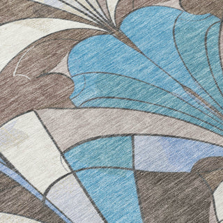 Piper Looms Chantille Modern ACN2174 Brown Machine Washable Area Rug Swatch Image