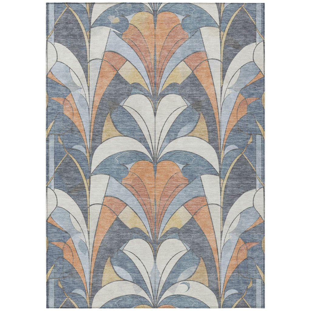 Piper Looms Chantille Modern ACN2174 Denim Machine Washable Area Rug main image