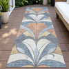 Piper Looms Chantille Modern ACN2174 Denim Machine Washable Area Rug Runner Outdoor Lifestyle Image Feature