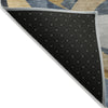 Piper Looms Chantille Geometric ACN2175 Blue Machine Washable Area Rug Backing Image