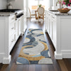 Piper Looms Chantille Geometric ACN2175 Blue Machine Washable Area Rug Runner Lifestyle Image Feature