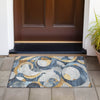 Piper Looms Chantille Geometric ACN2175 Blue Machine Washable Area Rug Scatter Outdoor Lifestyle Image Feature